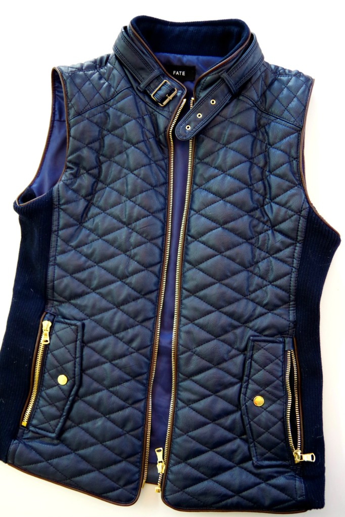 Stitch Fix Fate Rowen Faux Leather Quilted Vest | Life by Ky Blog