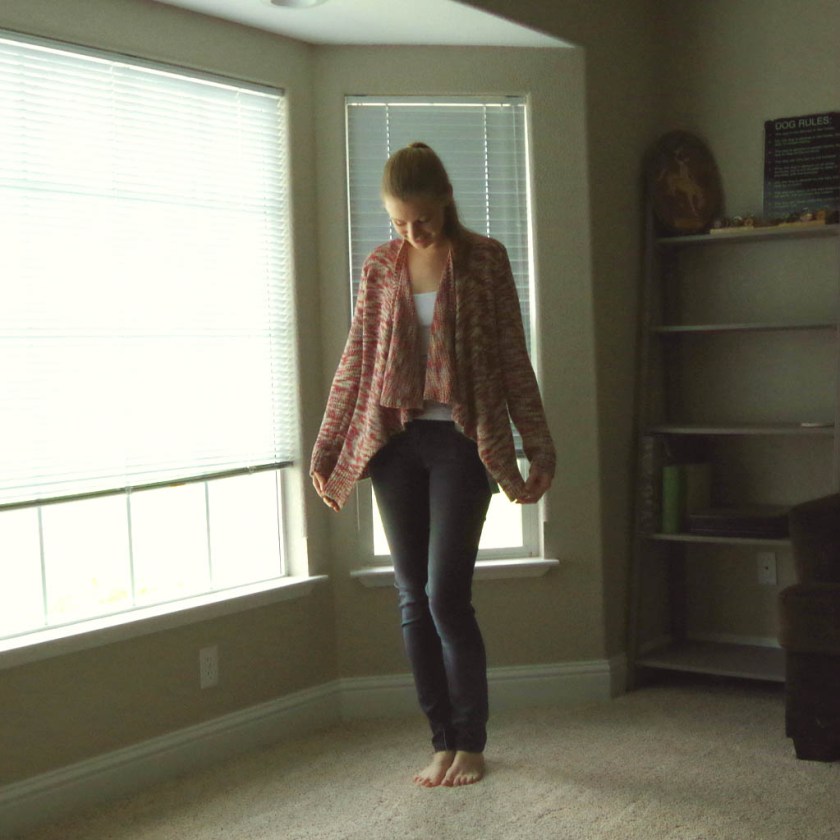 Skies are Blue Darcy Heathered Knit Draped Cardigan | Life by Ky Blog