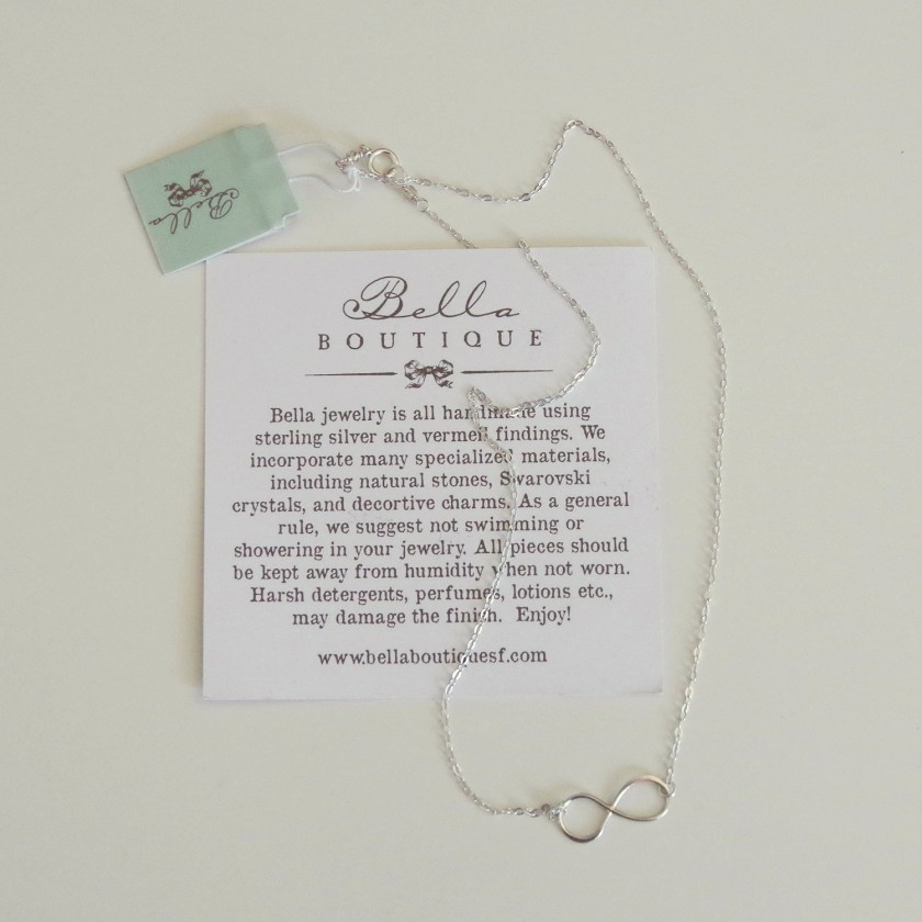 Stitch Fix Bella Boutique Bilson Silver Infinity Necklace | Life by Ky Blog