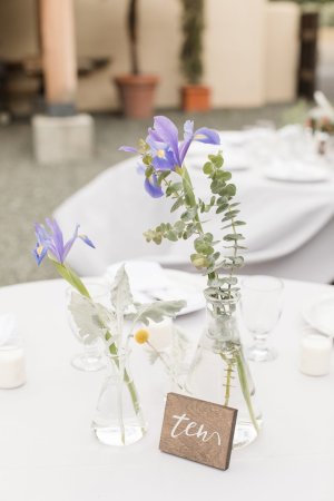 Beaker and Erlenmeyer Flask Wedding Centerpieces | Life by Ky Blog