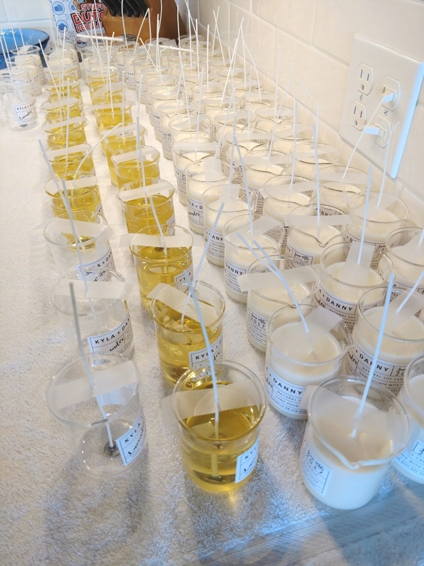 DIY Beaker Candle Wedding Favors | Life by Ky Blog