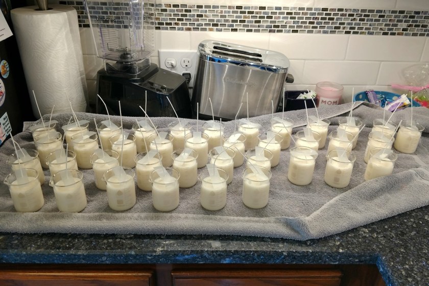 DIY Beaker Candle Wedding Favors | Life by Ky Blog